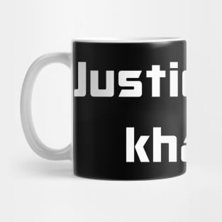 Justice for Khaled Mug